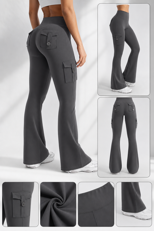 Hot Deal!🤸 High Waist Scrunch Cargo Leggings 🩳