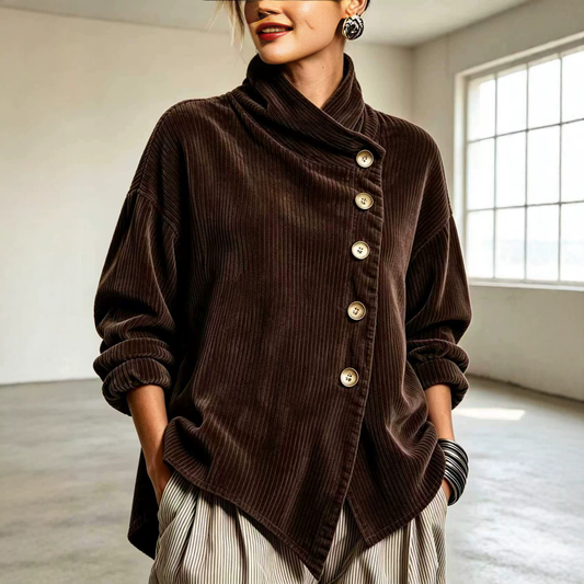 π€²LAST DAY SAVE 49%π₯Chic Oversized Asymmetrical Denim Shirt