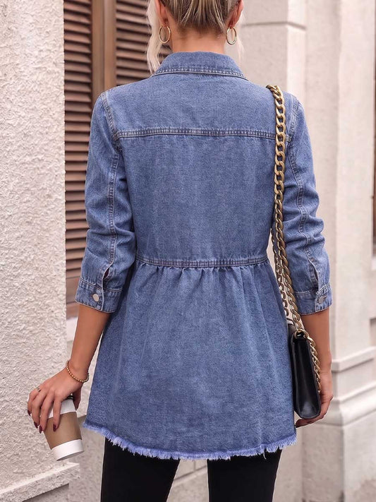 π€²LAST DAY SAVE 49% β°Women's Long-sleeve Casual Loose-fit Denim Shirt With Collar
