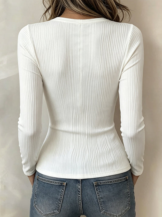 π€²LAST DAY SAVE 49% β°Elegant Sheer Paneled Textured Blouse