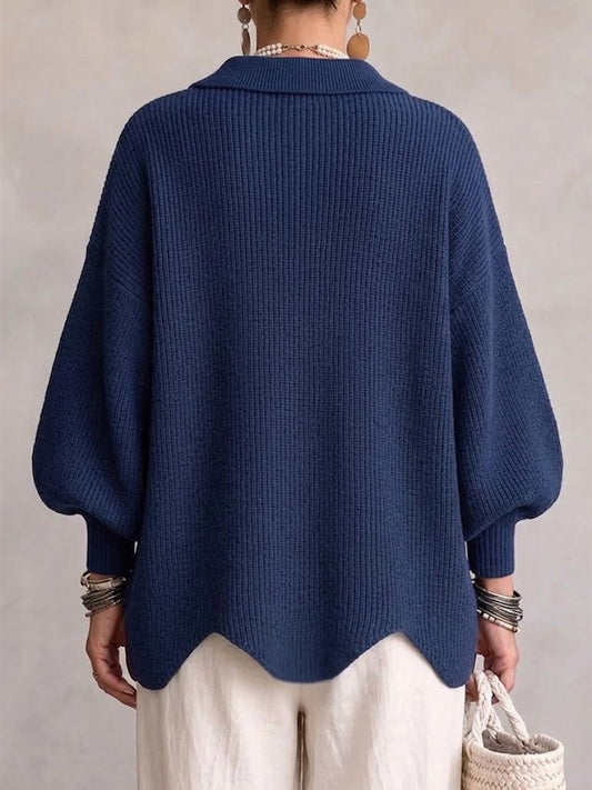 π€²LAST DAY SAVE 49% β°Oversized Collared Knit Cardigan With Large Metal Buttons