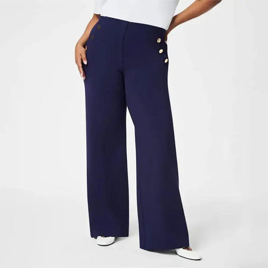 Elegant Wide Leg Pants β High Waist Stretch Trousers for Everyday Style