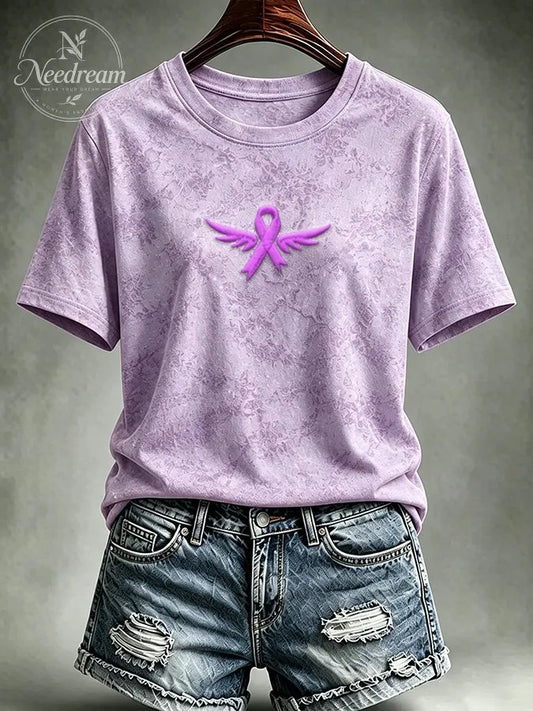 Women's Casual Relief Art T-shirt