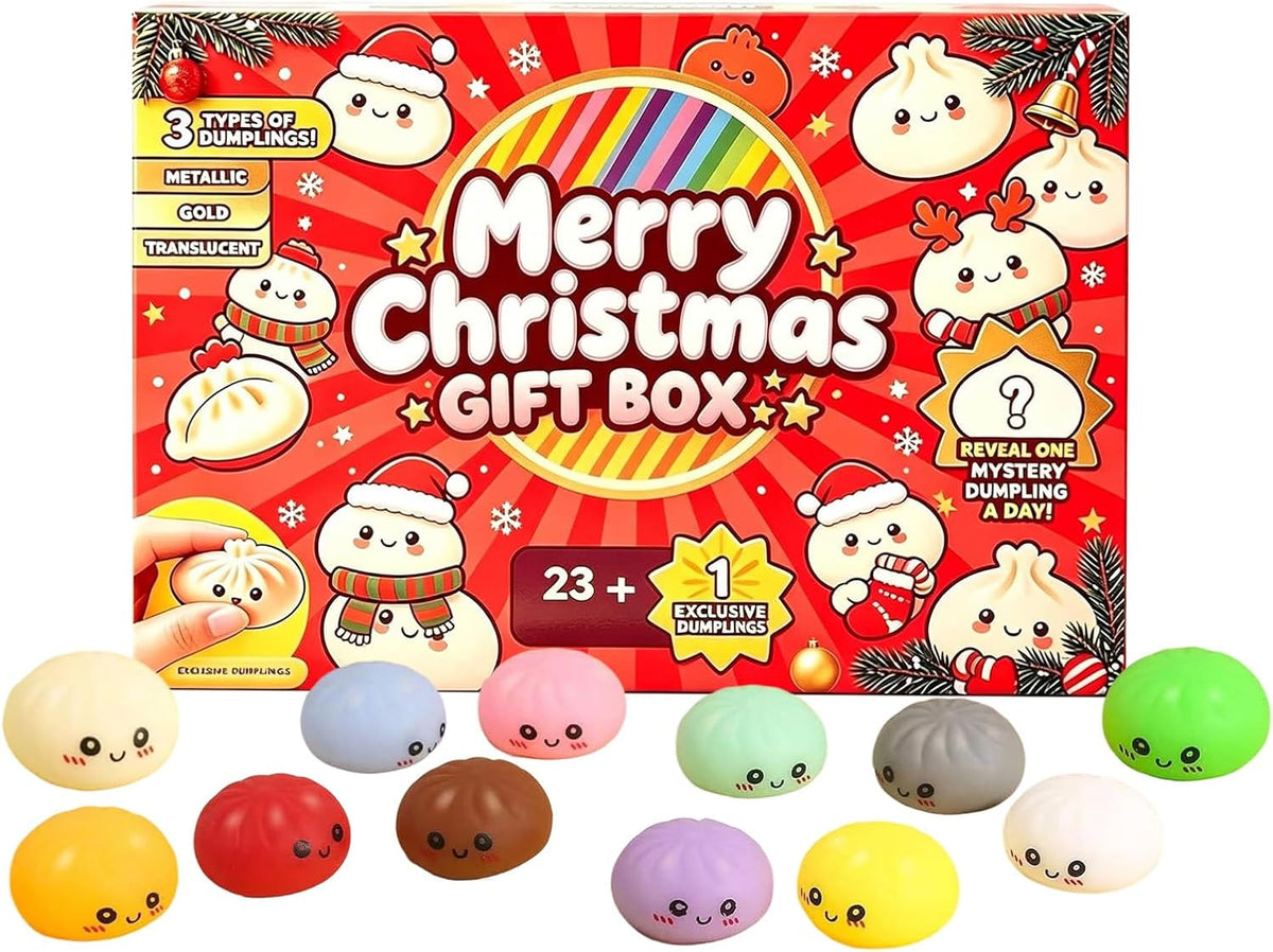 24-Day Squishy Christmas Advent Calendar – 24 Holiday Surprises