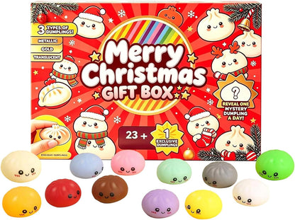 24-Day Squishy Christmas Advent Calendar – 24 Holiday Surprises