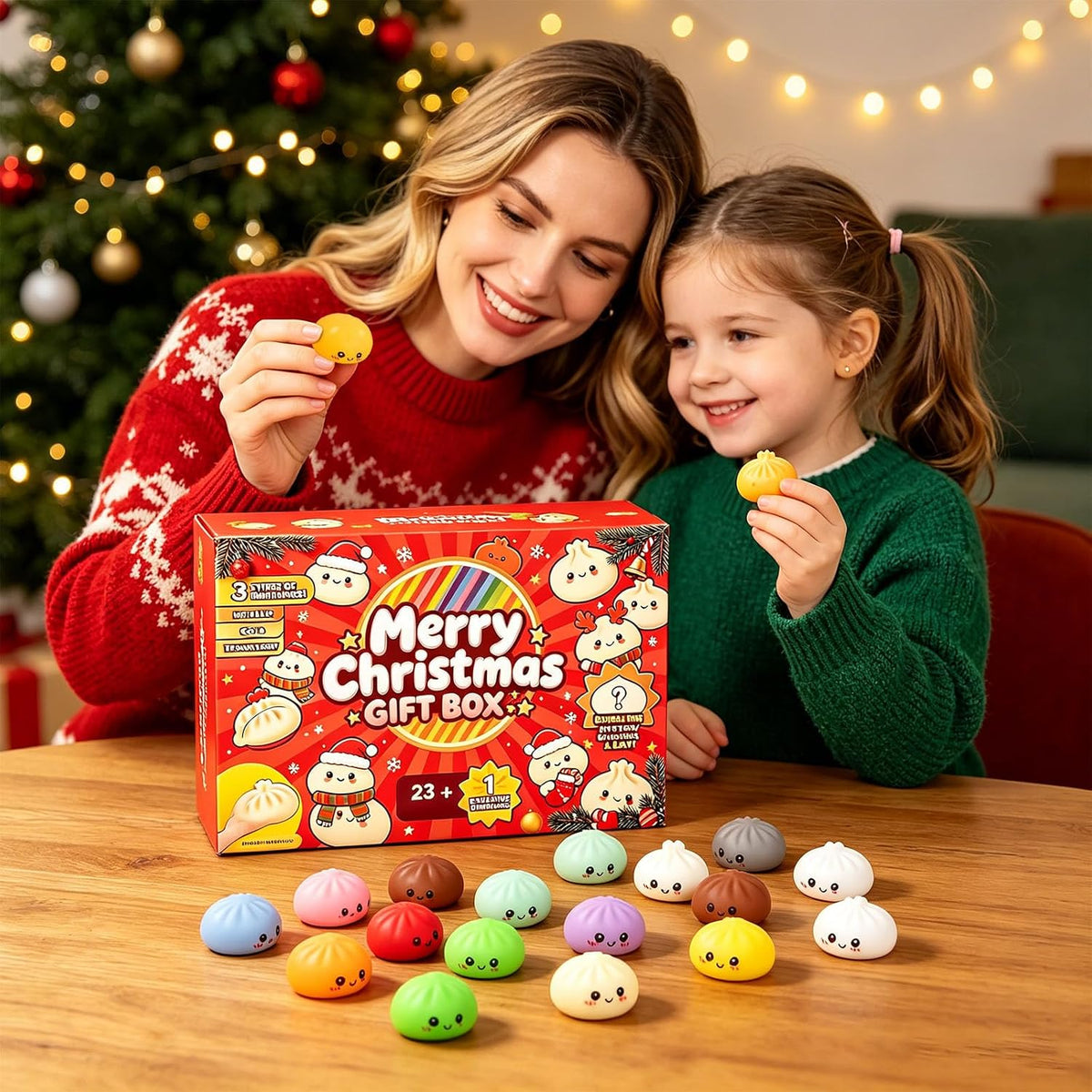24-Day Squishy Christmas Advent Calendar – 24 Holiday Surprises