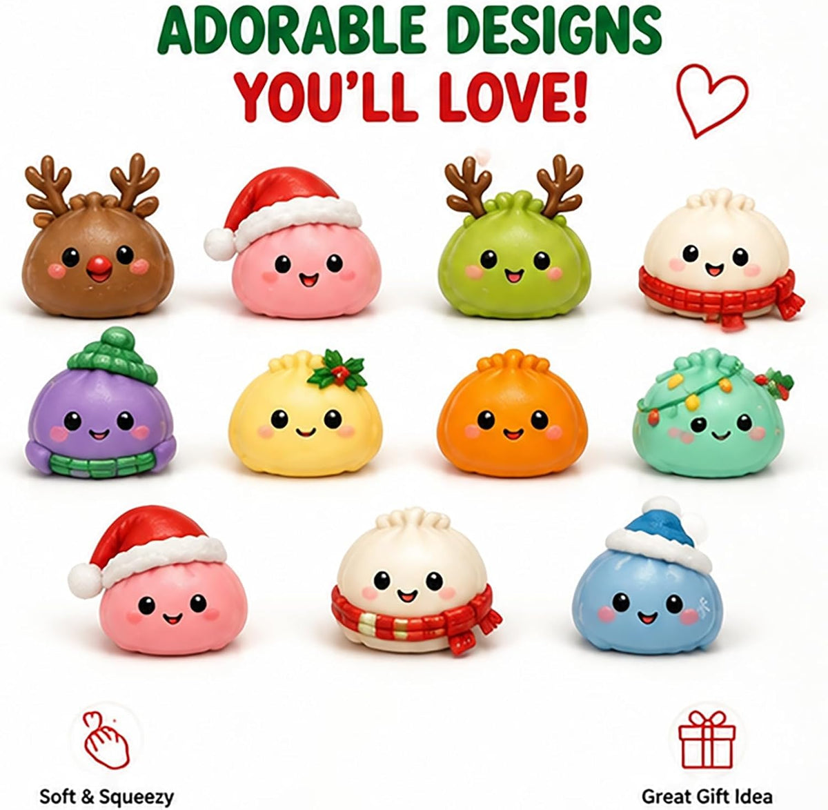 24-Day Squishy Christmas Advent Calendar – 24 Holiday Surprises