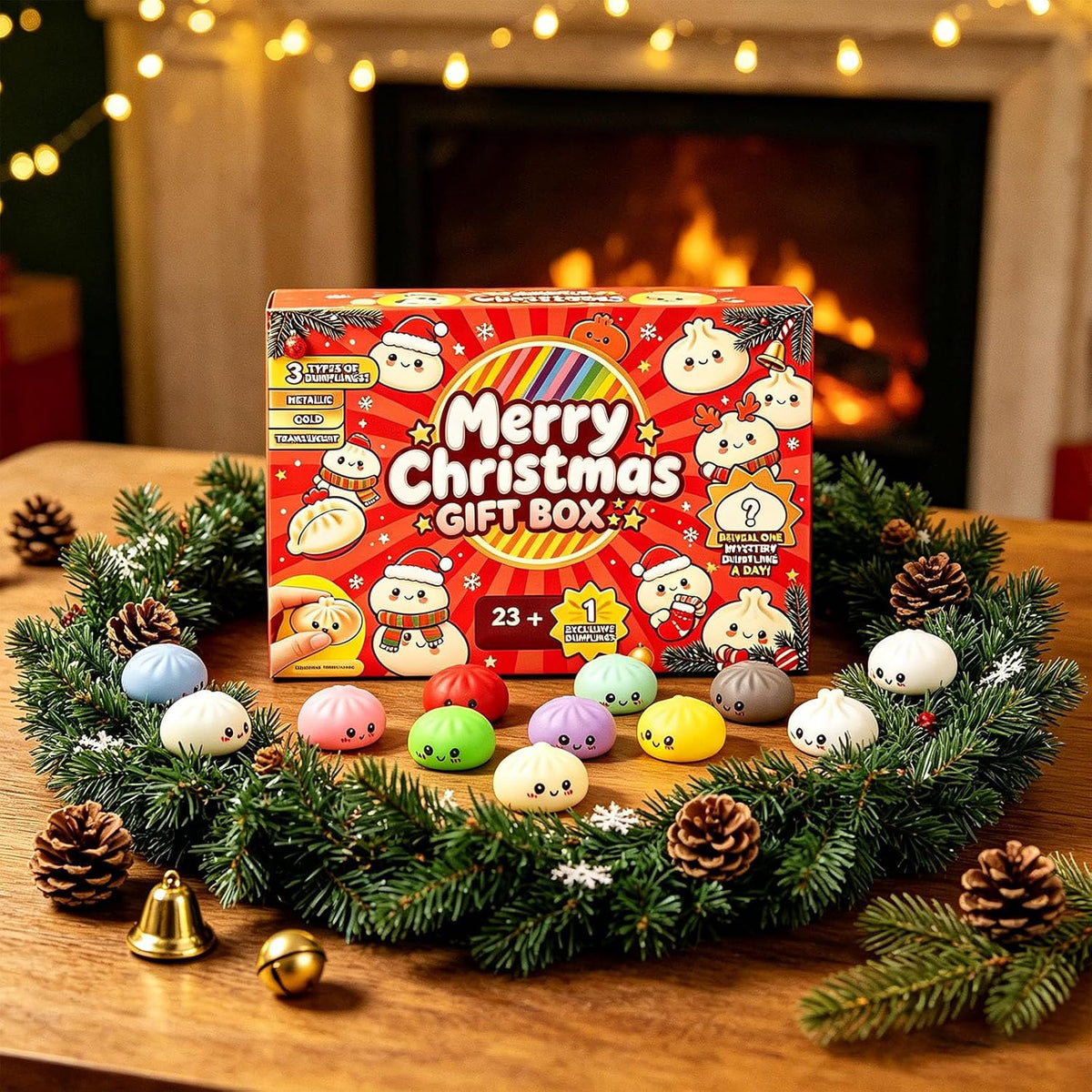 24-Day Squishy Christmas Advent Calendar – 24 Holiday Surprises