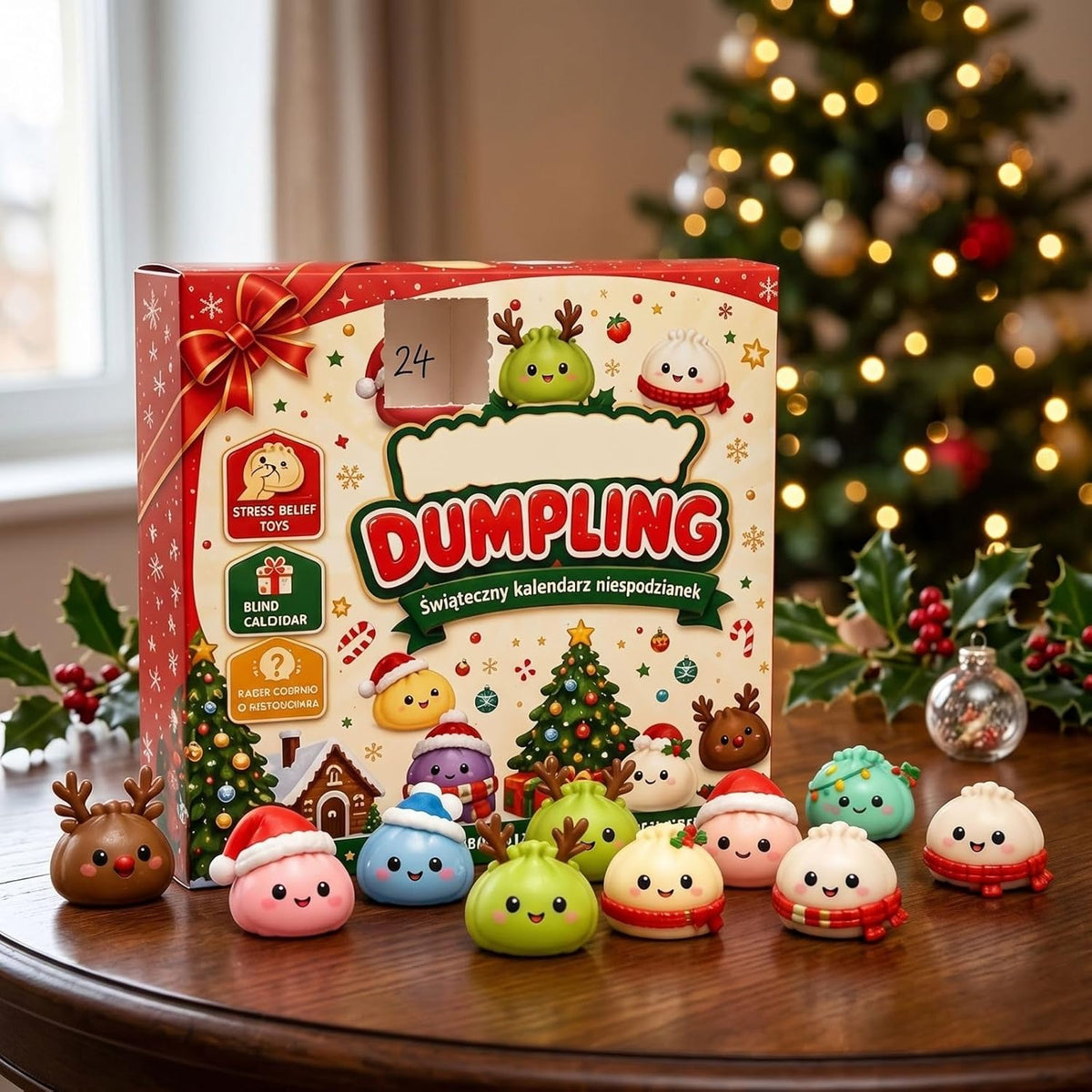 24-Day Squishy Christmas Advent Calendar – 24 Holiday Surprises