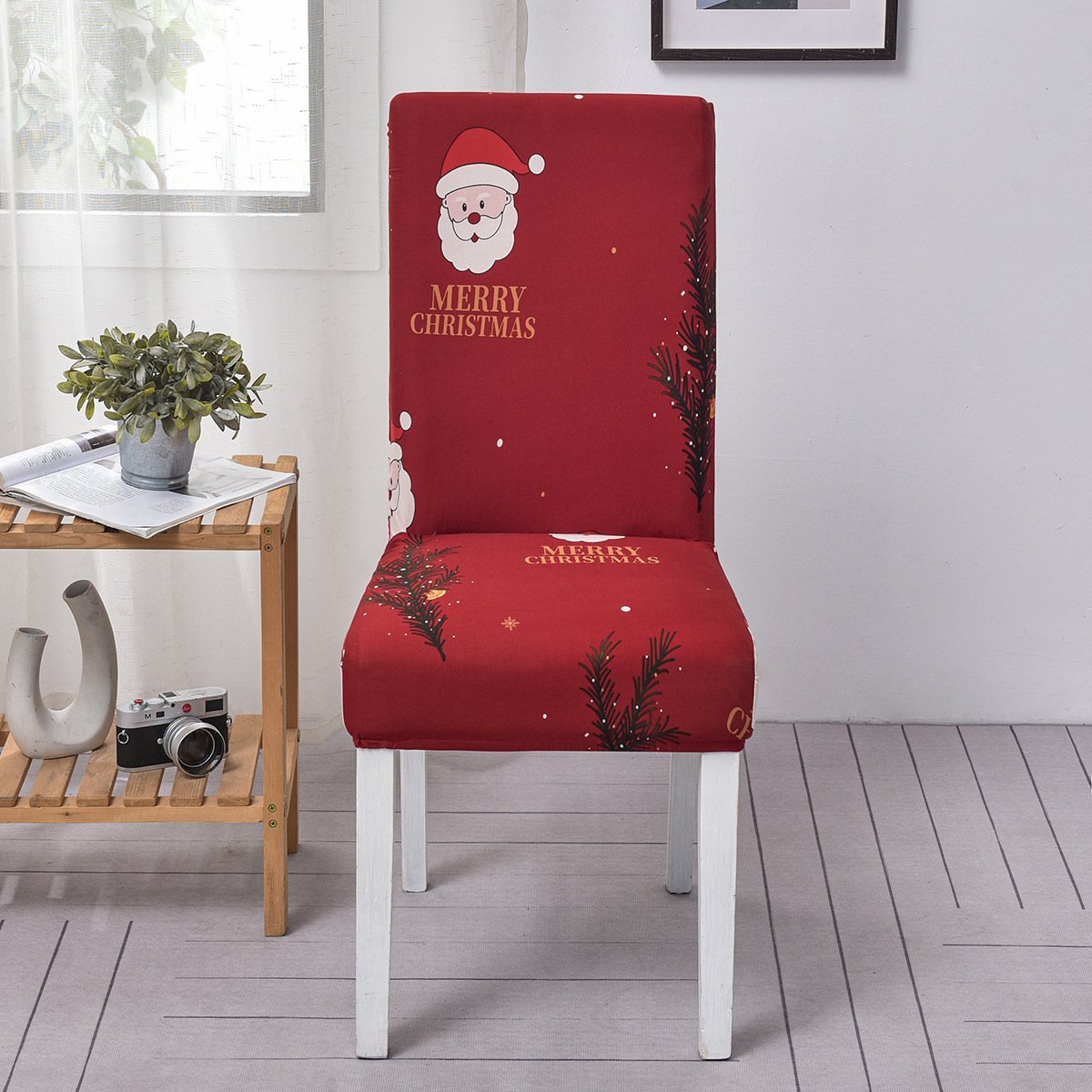 Christmas Dining Chair Covers – Stretch Holiday Chair Slipcovers