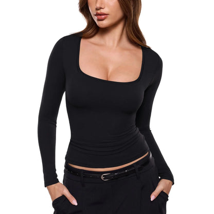 💥Best Seller | Women's Airsoft Long Sleeve Slim Fit Top - Comfortable Basic T-Shirt