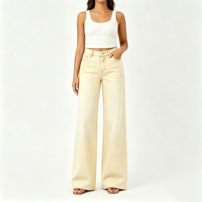 🤲Rise Baggy Stretchy Wide Leg Jeans