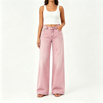 🤲Rise Baggy Stretchy Wide Leg Jeans