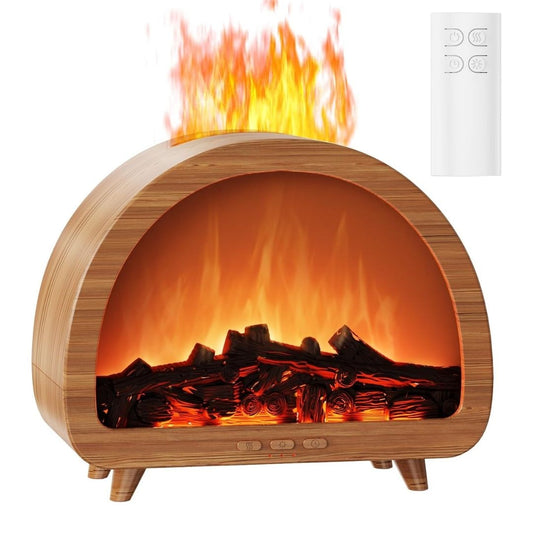 Cozy Fireplace Aroma Diffuser – Realistic Flame Effect & Relaxing Home Ambiance
