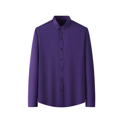 Men's Stretch Non-Iron Shirt | Breathable Wrinkle-Resistant Dress Shirt