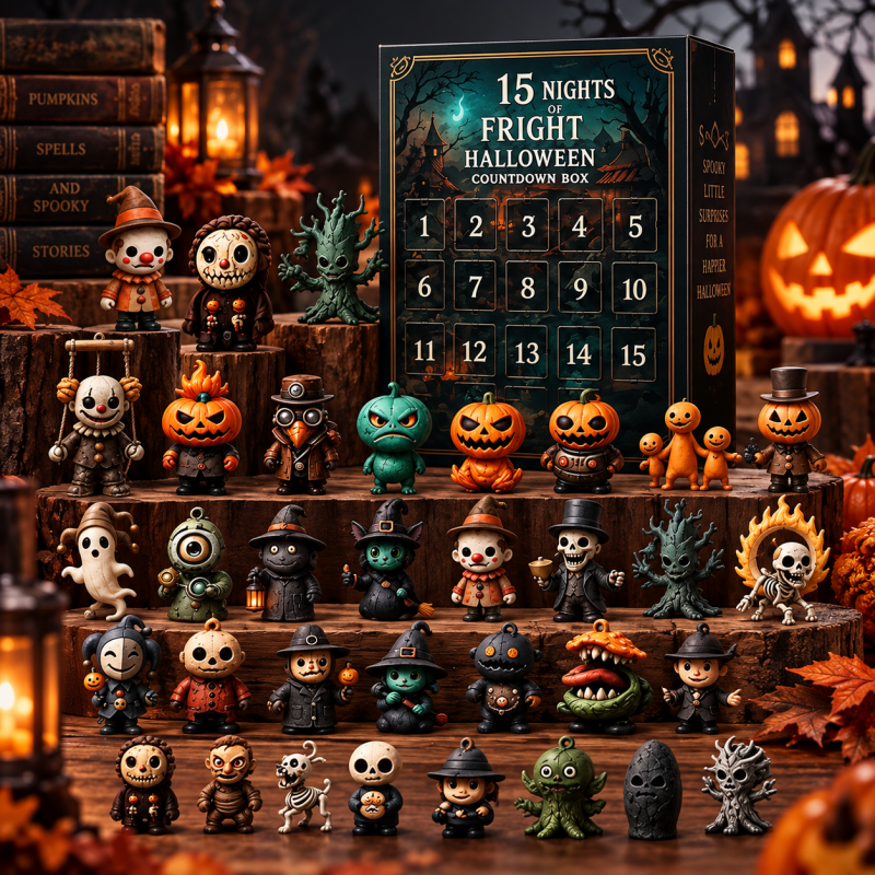 15-Day Halloween Countdown Box | Spooky Daily Surprise Advent Calendar