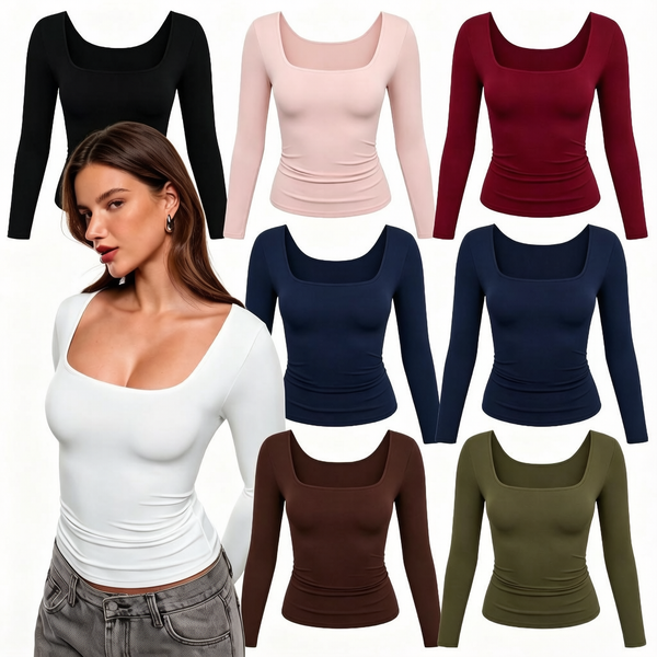 💥Best Seller | Women's Airsoft Long Sleeve Slim Fit Top - Comfortable Basic T-Shirt