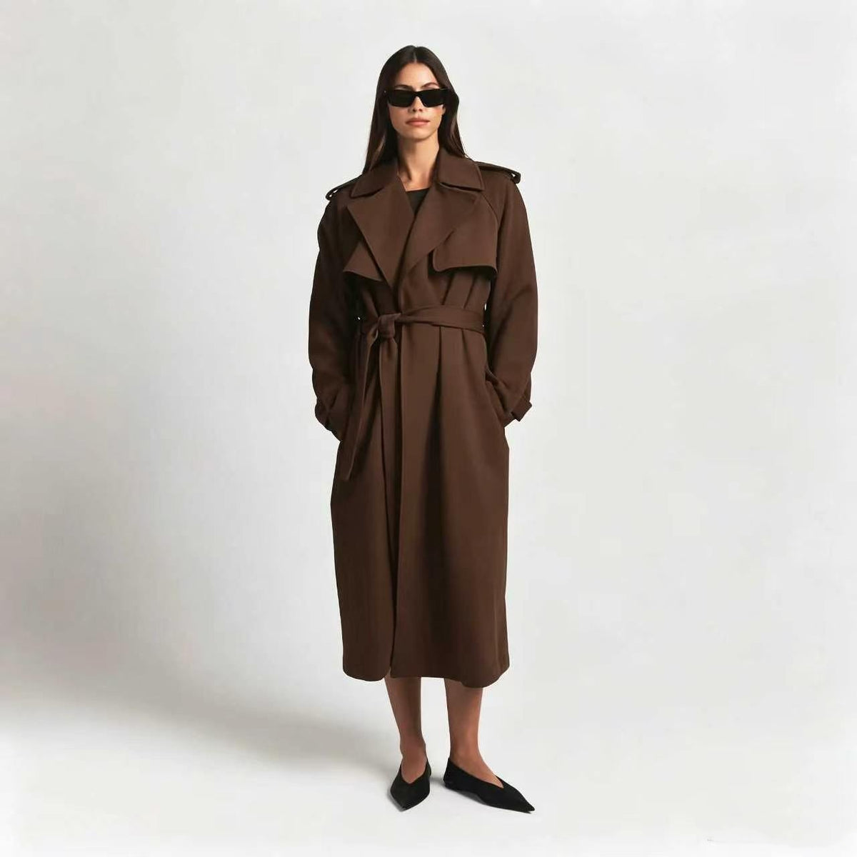 💥Hot Deal  | Women's Oversized Fleece Trench Coat - Cozy Streetwear Essential