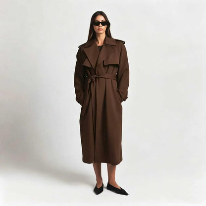 💥Hot Deal  | Women's Oversized Fleece Trench Coat - Cozy Streetwear Essential