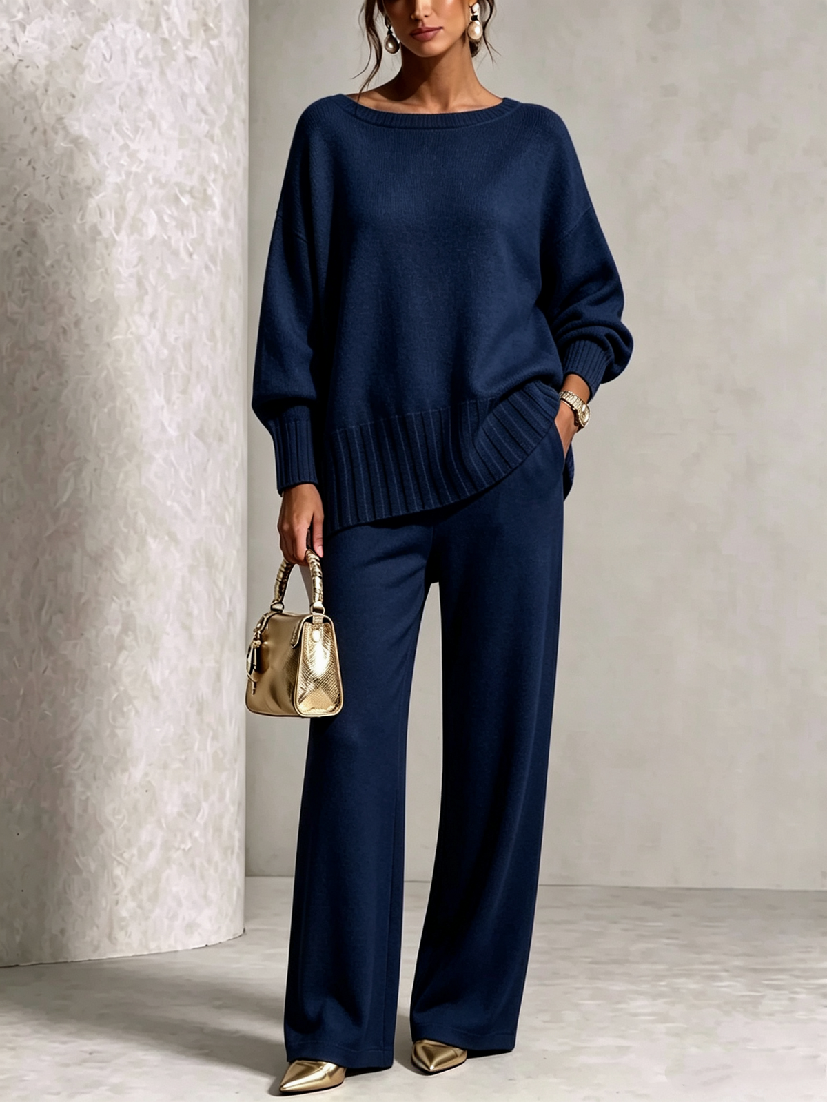🤲🎁New Arrivals🔥Hot Sale Soft Cashmere Casual Sweater Suit