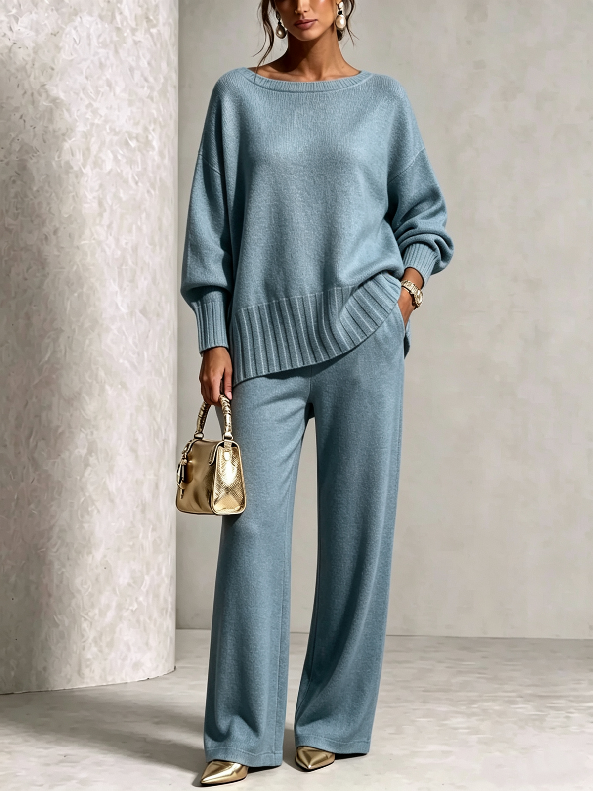 🤲🎁New Arrivals🔥Hot Sale Soft Cashmere Casual Sweater Suit