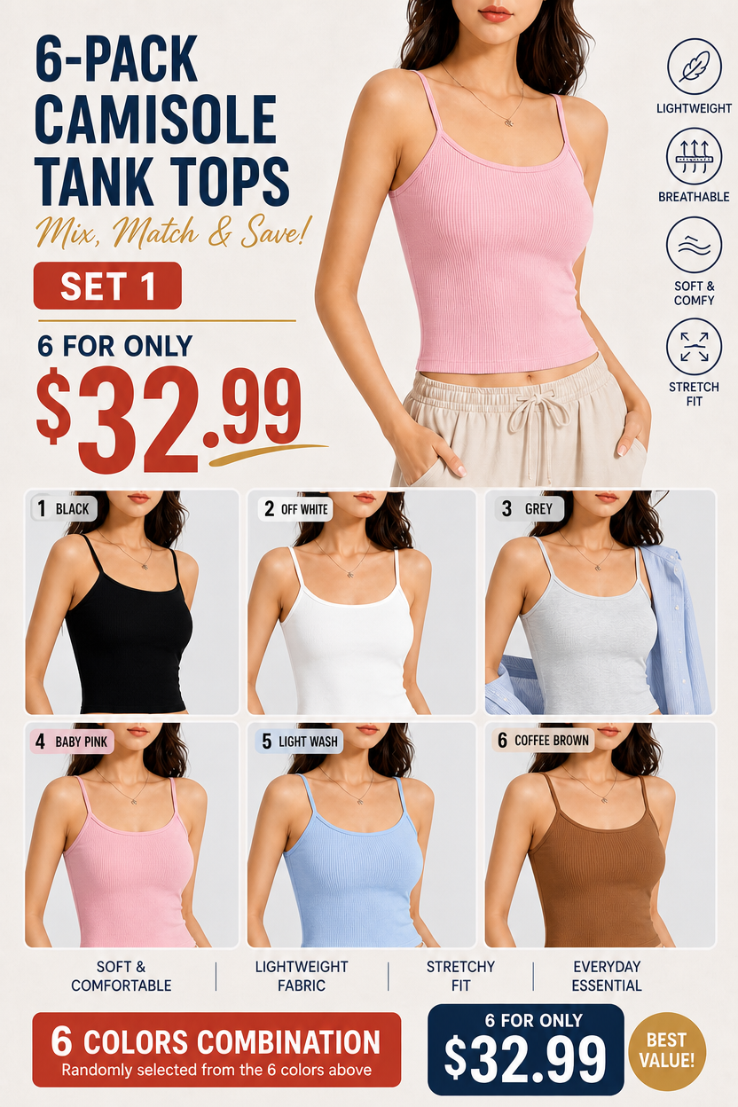 🔥CLEARANCE！👕 Solid Sleeveless Crop Tank Top 🤍