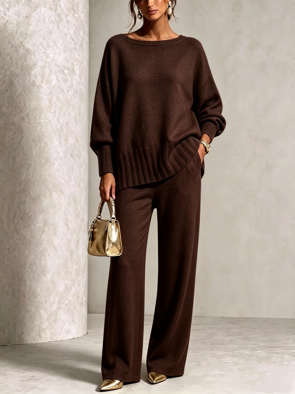 🤲🎁New Arrivals🔥Hot Sale Soft Cashmere Casual Sweater Suit