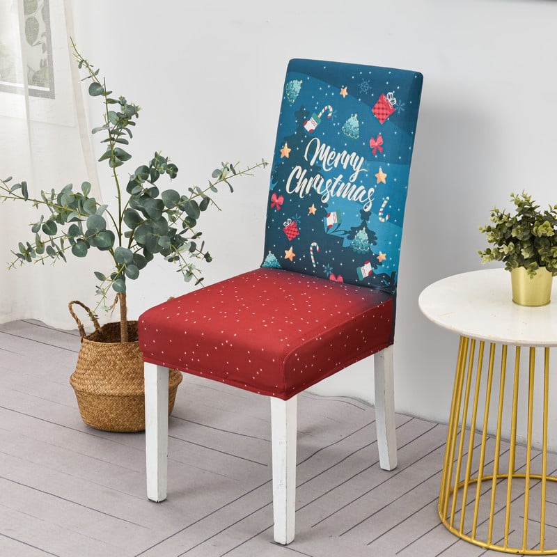 Christmas Dining Chair Covers – Stretch Holiday Chair Slipcovers