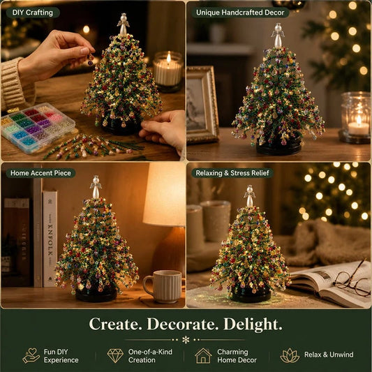 DIY Beaded Christmas Tree Kit – Create Your Own Holiday Decoration