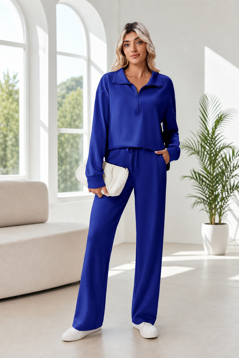 🌸🌸SALE！2-Piece Half Zip Tracksuit Set ✨