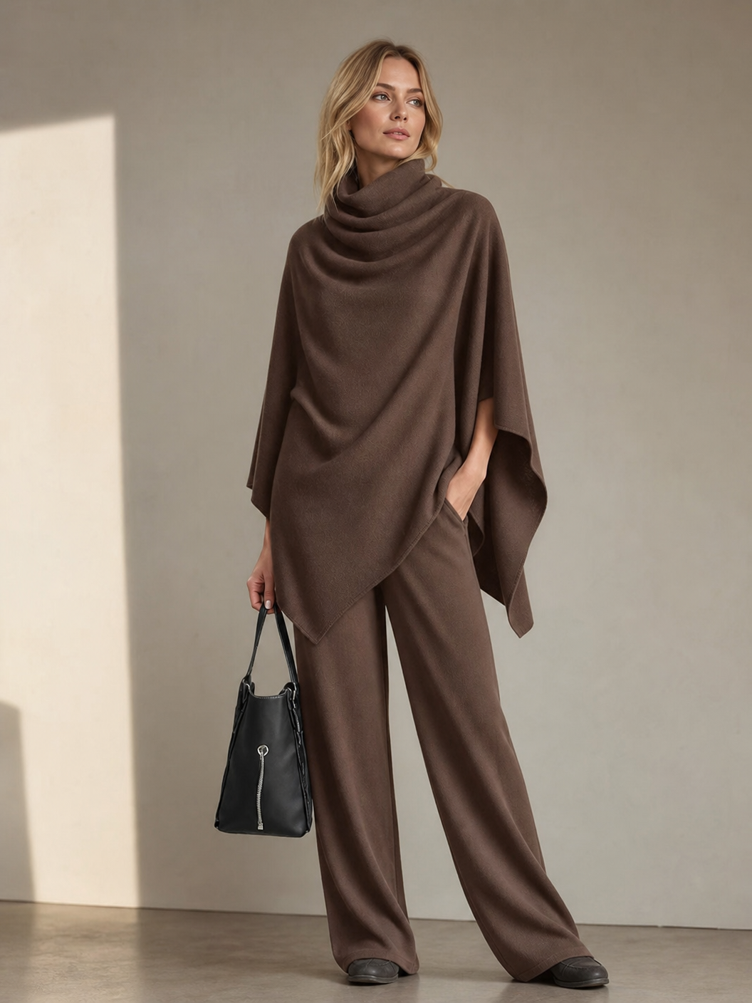 🌸🌸💫New Arrival | Women's 2-Piece Cowl Neck Cape Pants Set 🔥