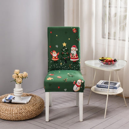 Christmas Dining Chair Covers – Stretch Holiday Chair Slipcovers
