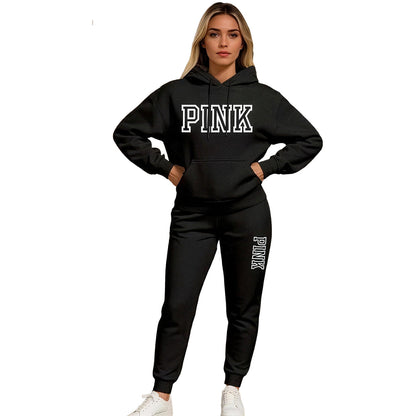🤲Women's Casual Printed Hoodie & Drawstring Jogger Pants Set