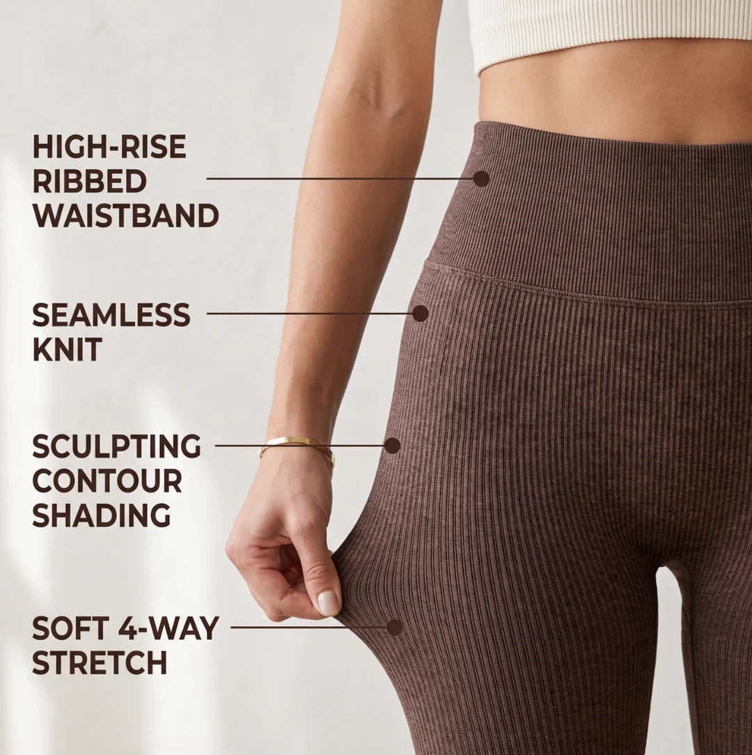 Women's High Waist Flared Leggings | Tummy Control Yoga Pants