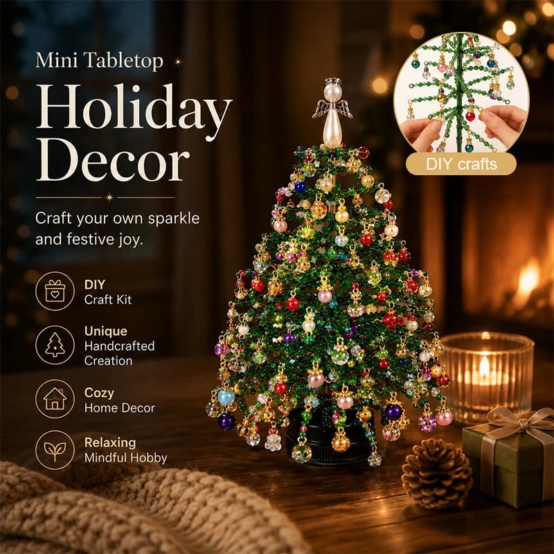 DIY Beaded Christmas Tree Kit – Create Your Own Holiday Decoration