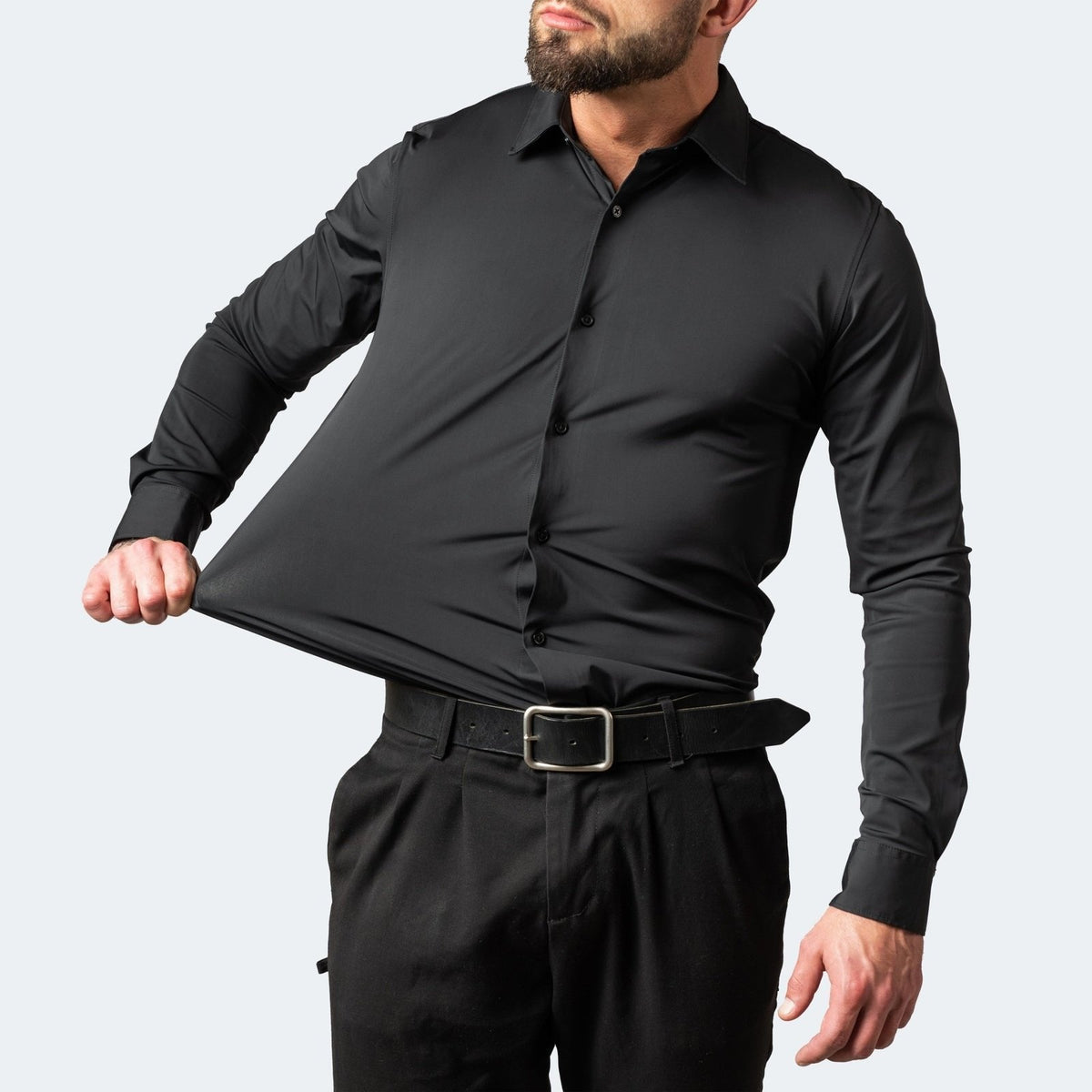 Men's Stretch Non-Iron Shirt | Breathable Wrinkle-Resistant Dress Shirt