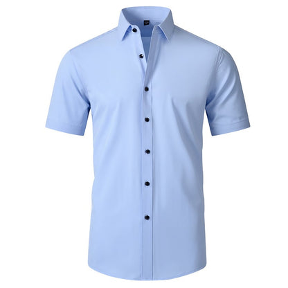 Men's Stretch Non-Iron Shirt | Breathable Wrinkle-Resistant Dress Shirt