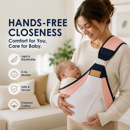 4-in-1 Breathable Baby Carrier – Comfortable Hands-Free Carrying for Parents