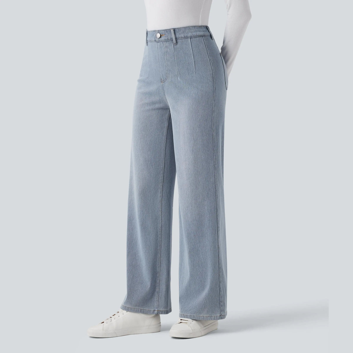 🤲⏰ TODAY ONLY - High Waisted Tummy Control Wide Leg Jeans