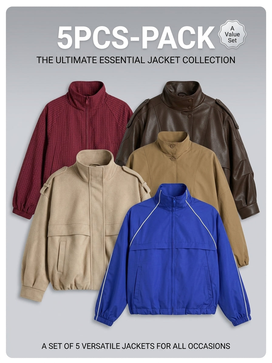 💥Limited-Time Deals🍂 5-Piece Women's Jacket Set — Fall Essentials