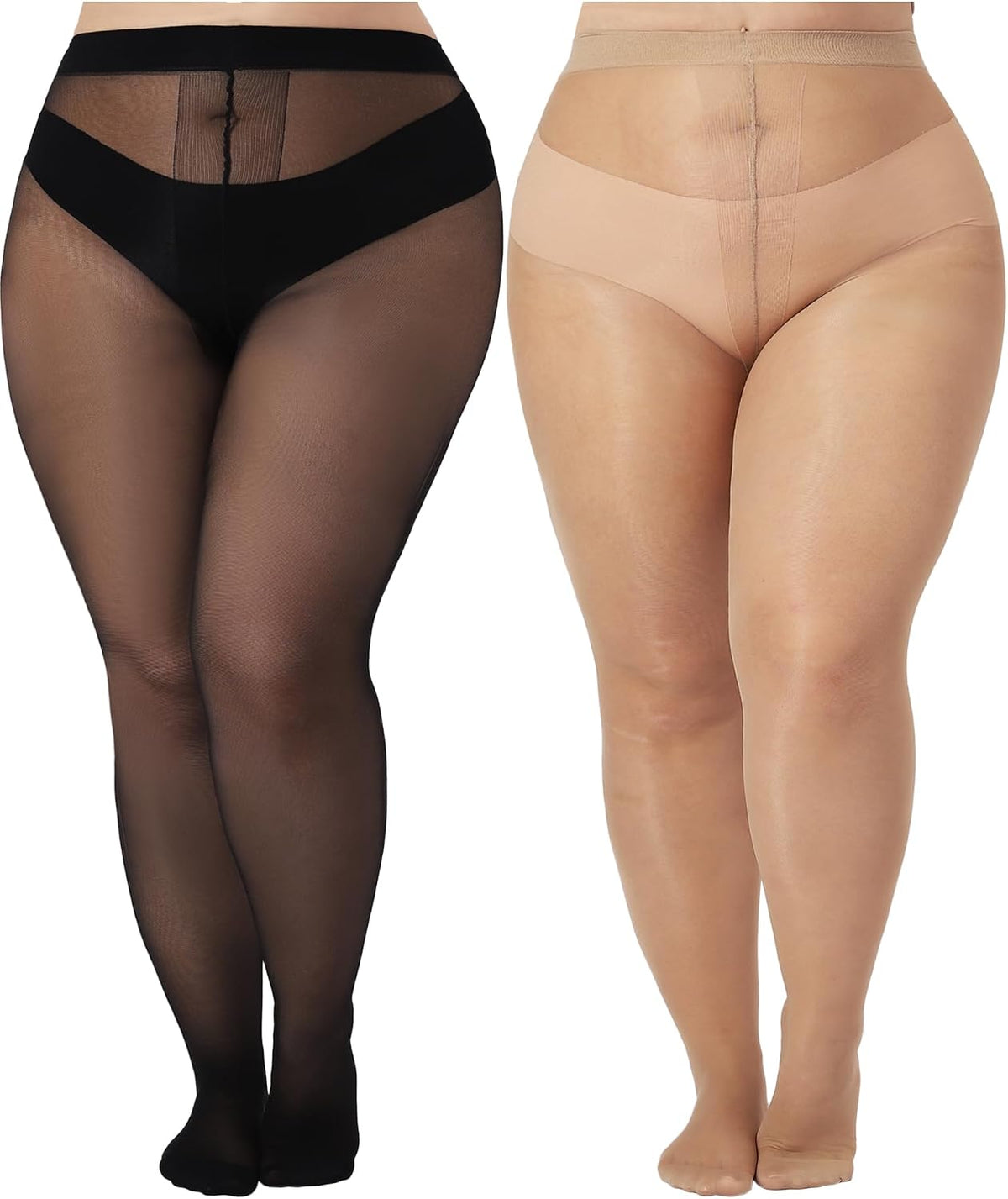 💥Special Offer | Women's Ultra Thin Sheer Tights - Plus Size Everyday Pantyhose