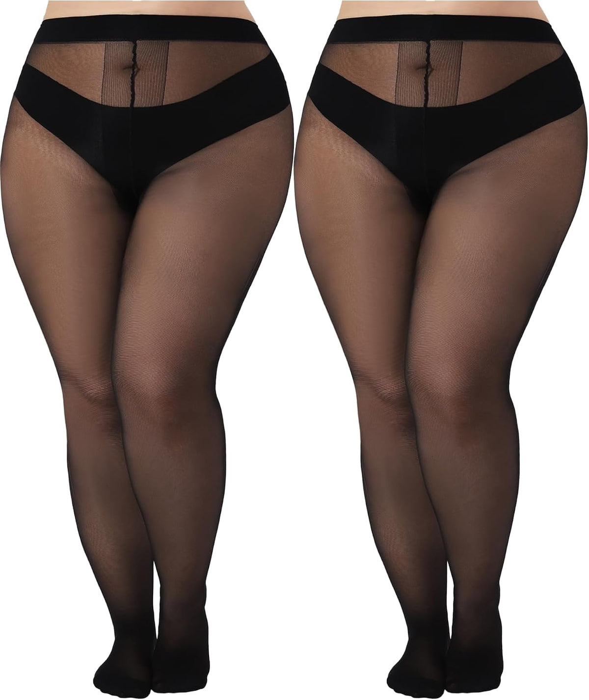 💥Special Offer | Women's Ultra Thin Sheer Tights - Plus Size Everyday Pantyhose