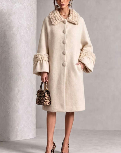 🤲LAST DAY SAVE 49% ⏰Cozy Textured Fuzzy Knit Midi Coat