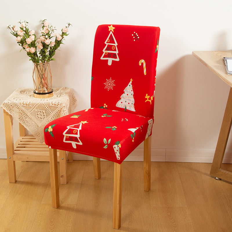 Christmas Dining Chair Covers – Stretch Holiday Chair Slipcovers