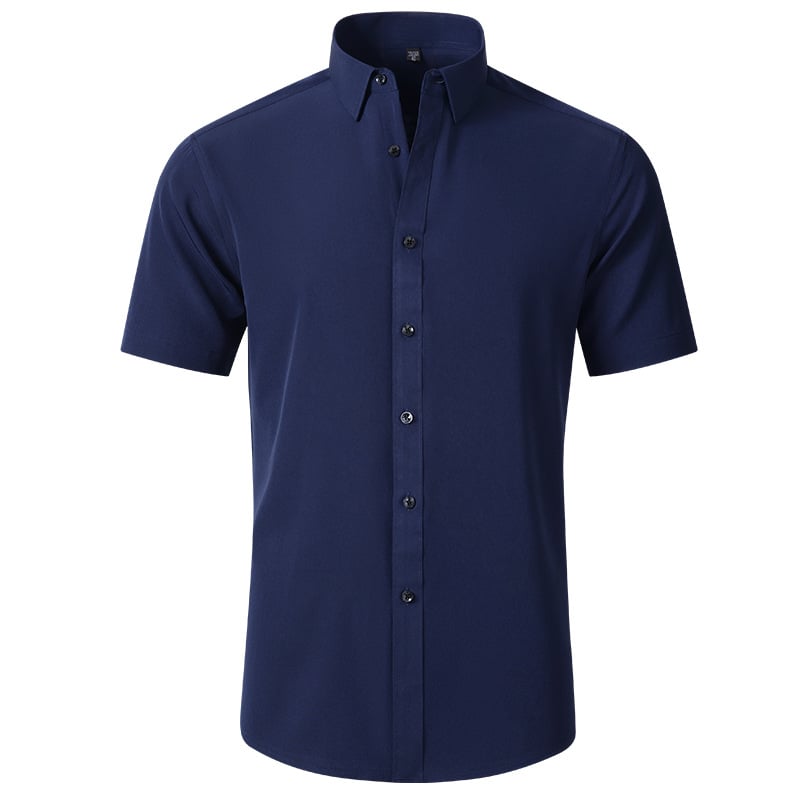 Men's Stretch Non-Iron Shirt | Breathable Wrinkle-Resistant Dress Shirt
