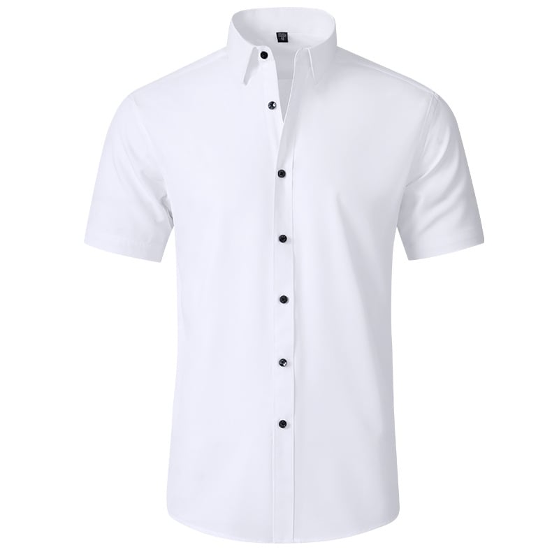 Men's Stretch Non-Iron Shirt | Breathable Wrinkle-Resistant Dress Shirt