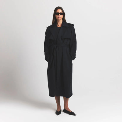 💥Hot Deal  | Women's Oversized Fleece Trench Coat - Cozy Streetwear Essential