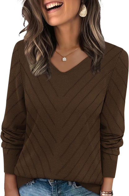 🌸🌸 WIHOLL V-Neck Knit Sweater ✨🍂