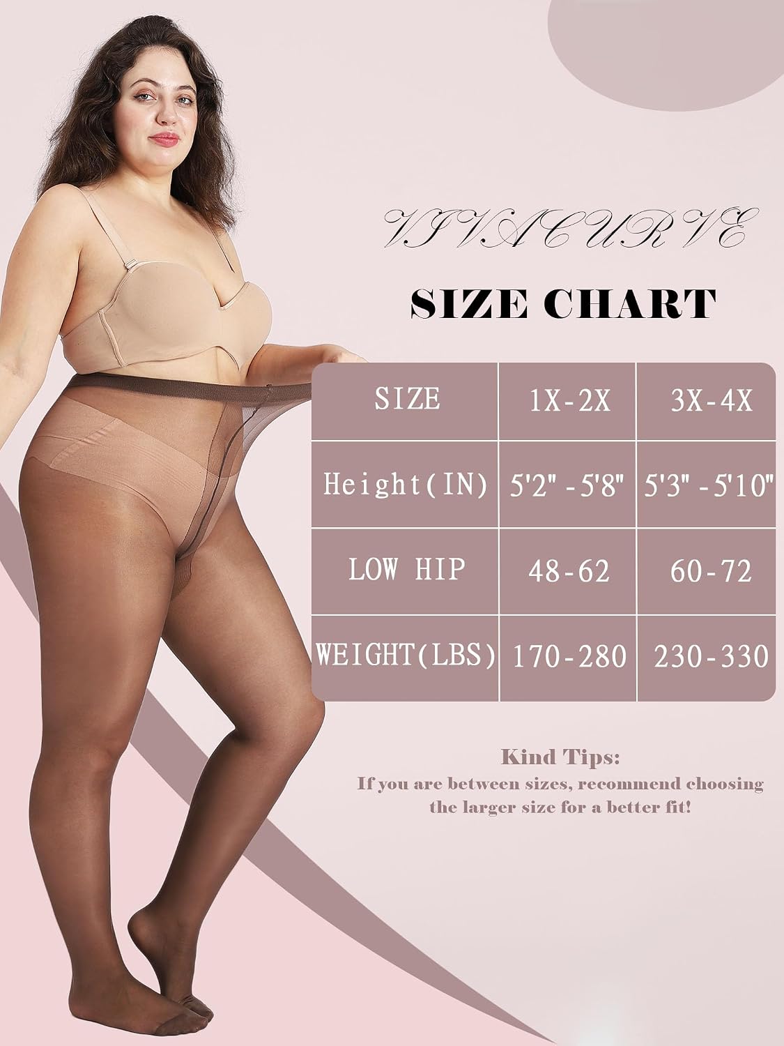 💥Special Offer | Women's Ultra Thin Sheer Tights - Plus Size Everyday Pantyhose