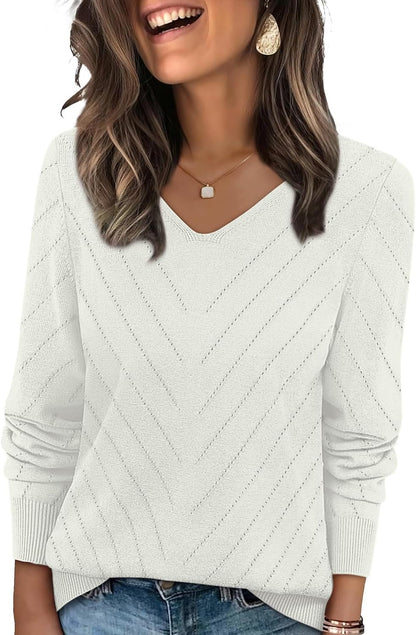 🌸🌸 WIHOLL V-Neck Knit Sweater ✨🍂